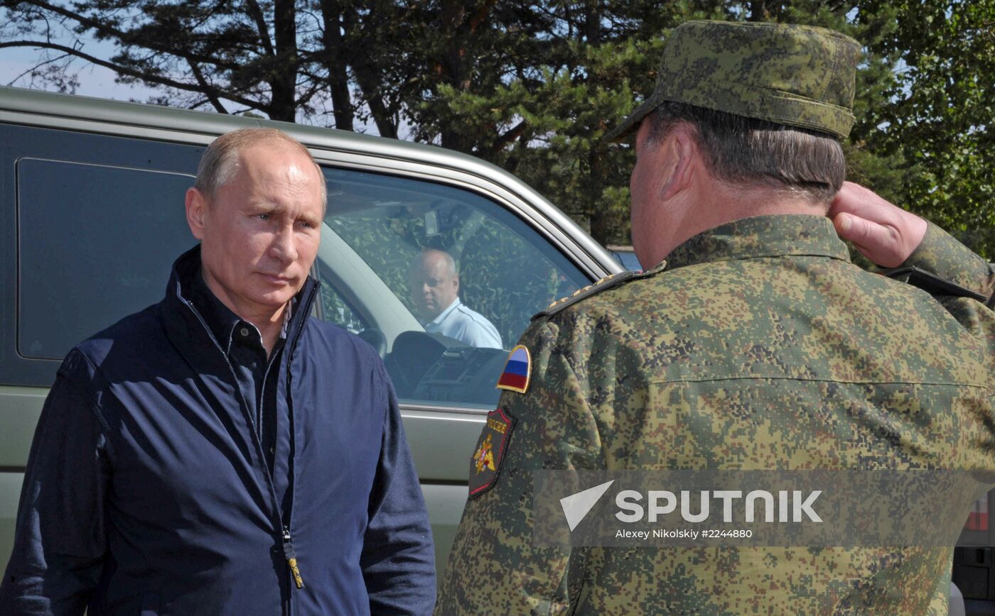 Vladimir Putin visits Hogland Island in Gulf of Finland