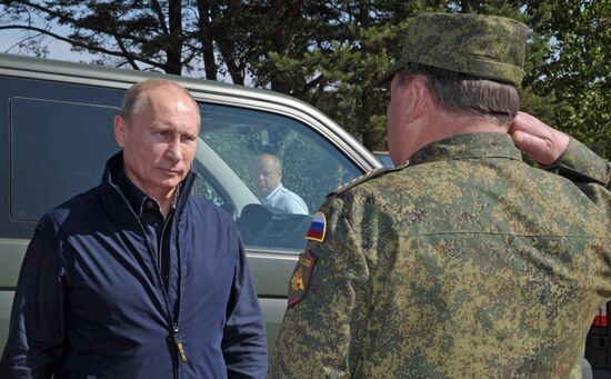 Vladimir Putin visits Hogland Island in Gulf of Finland