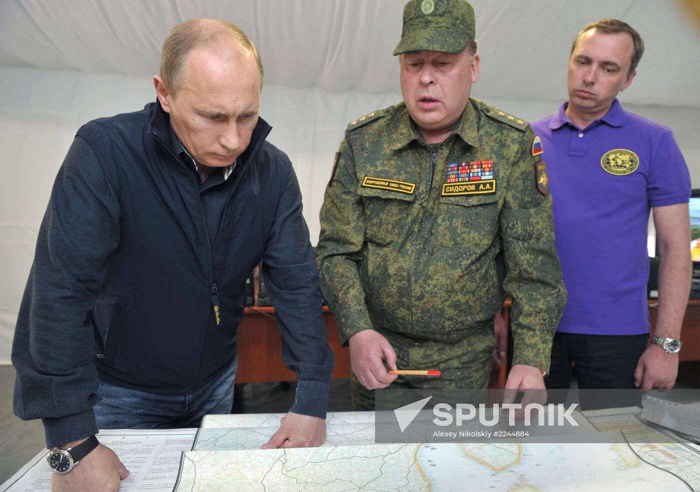 Vladimir Putin visits Hogland Island in Gulf of Finland