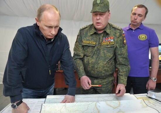 Vladimir Putin visits Hogland Island in Gulf of Finland