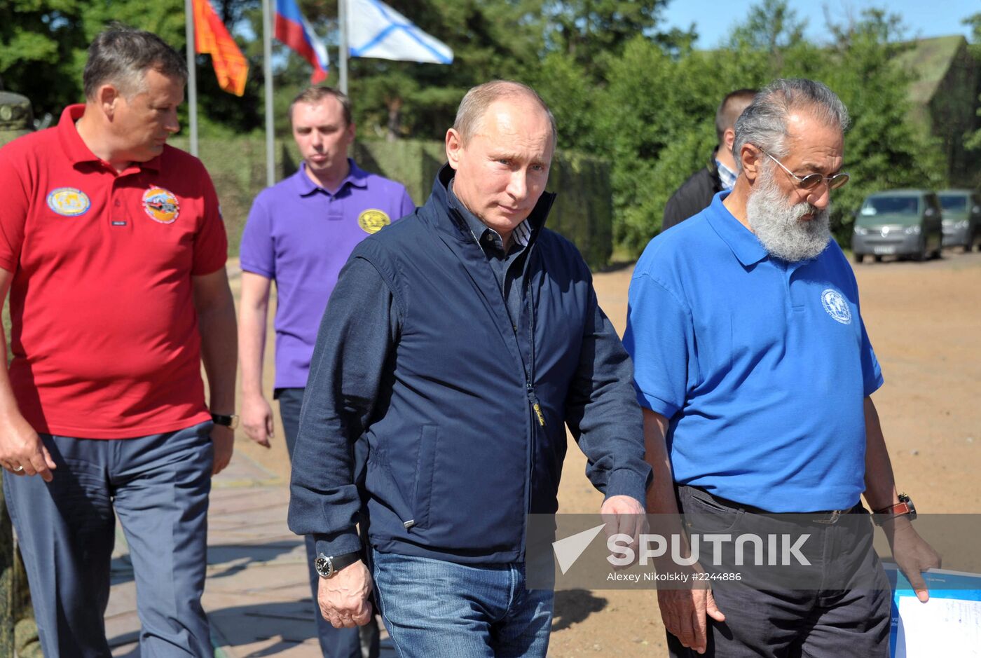 Vladimir Putin visits Hogland Island in Gulf of Finland