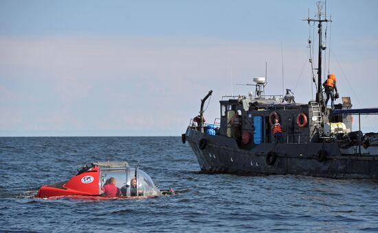 Vladimir Putin visits Hogland Island in Gulf of Finland