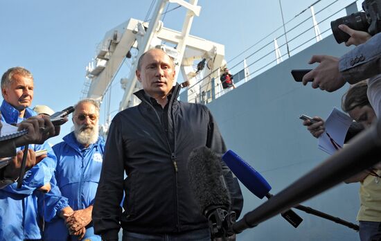 Vladimir Putin visits Hogland Island in Gulf of Finland