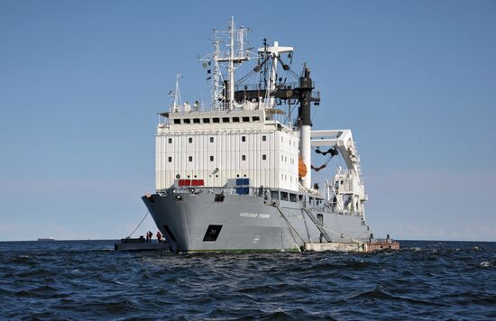 Vladimir Putin visits Hogland Island in Gulf of Finland