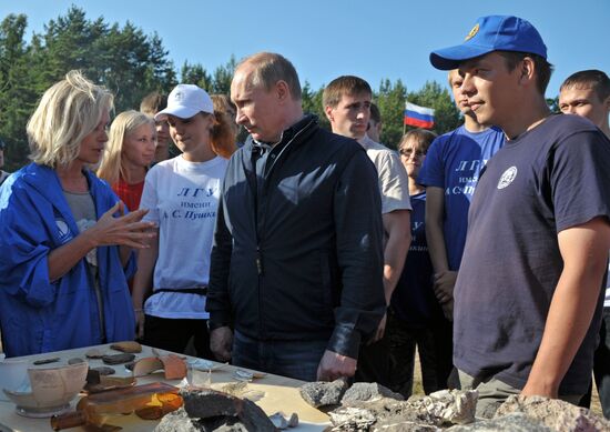 Vladimir Putin visits Hogland Island in Gulf of Finland