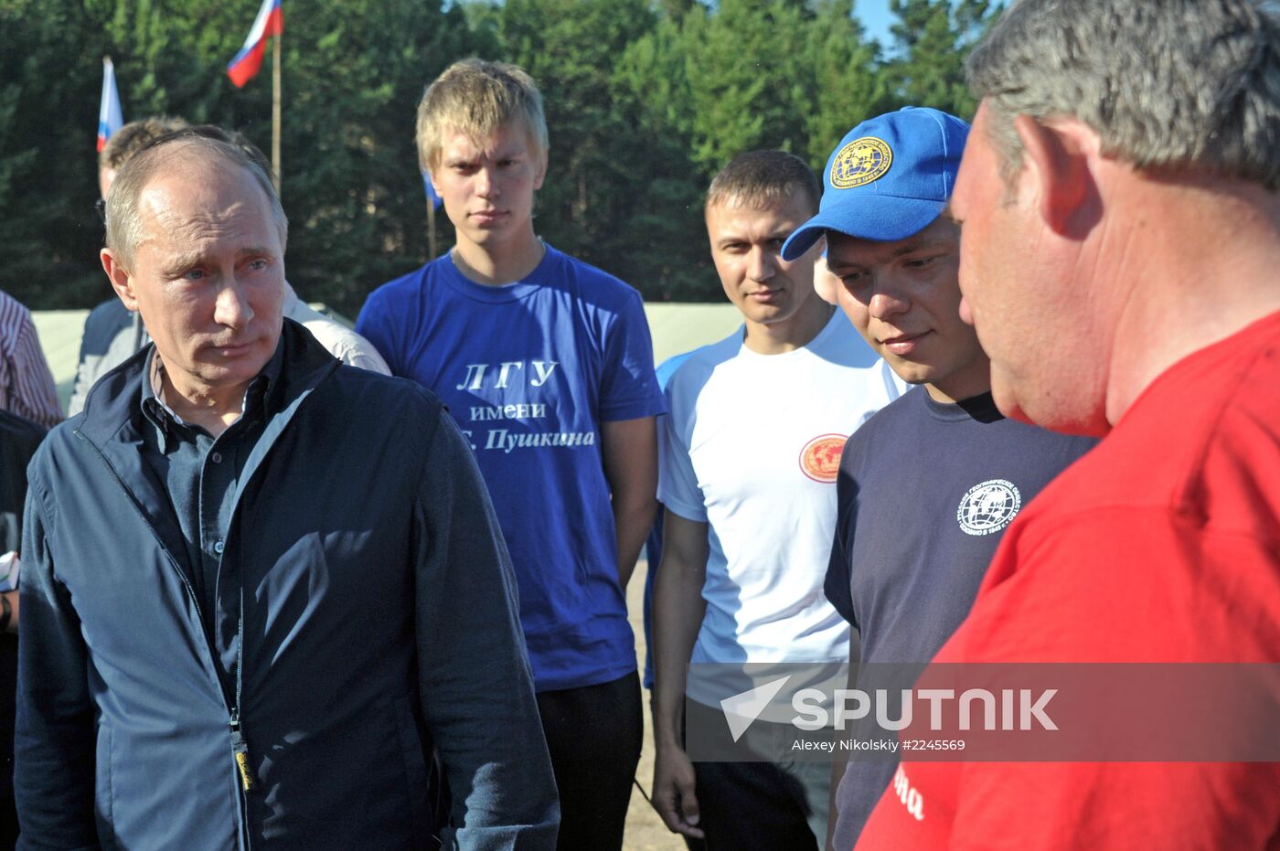 Vladimir Putin visits Hogland Island in Gulf of Finland