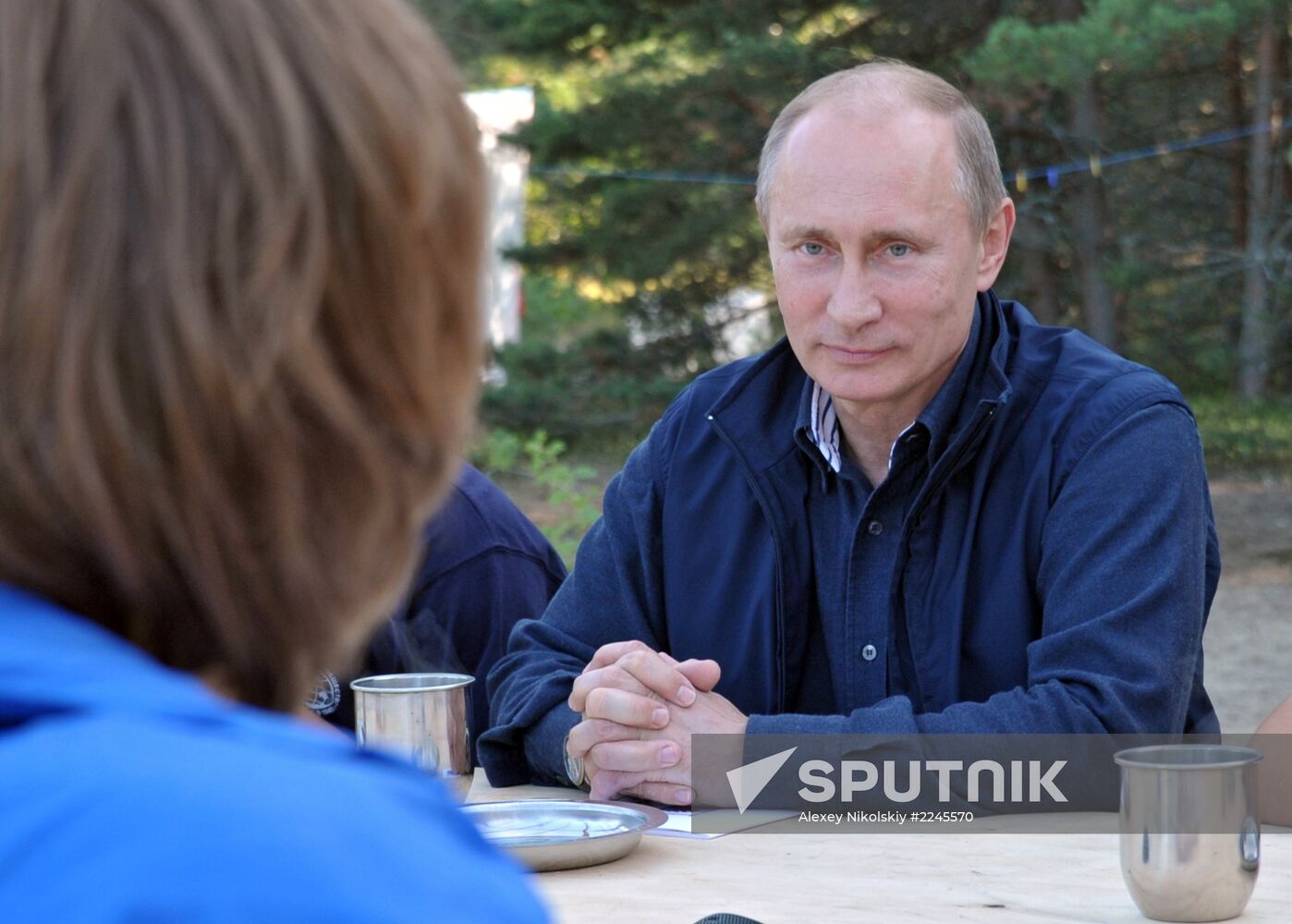 Vladimir Putin visits Hogland Island in Gulf of Finland
