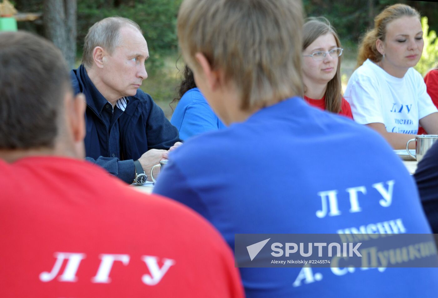 Vladimir Putin visits Hogland Island in Gulf of Finland