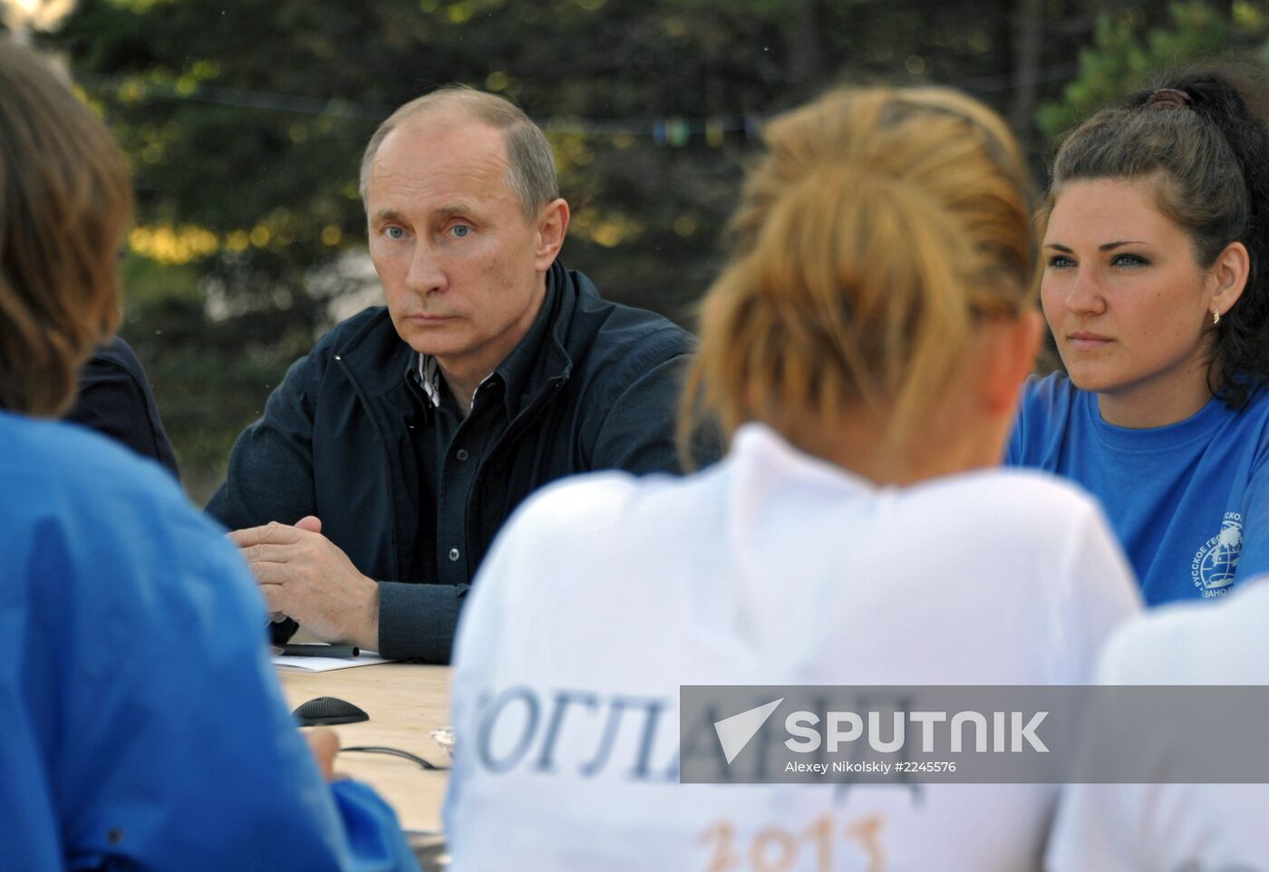 Vladimir Putin visits Hogland Island in Gulf of Finland