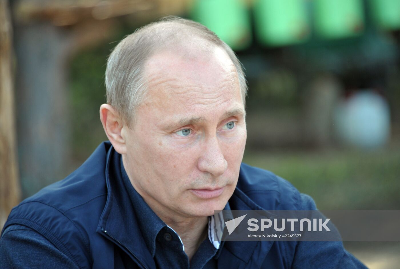 Vladimir Putin visits Hogland Island in Gulf of Finland