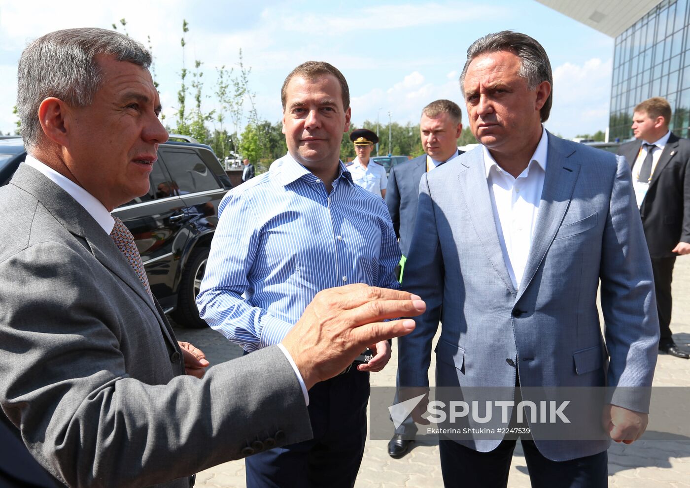 Dmitry Medvedev attends 2013 Universiade in Kazan