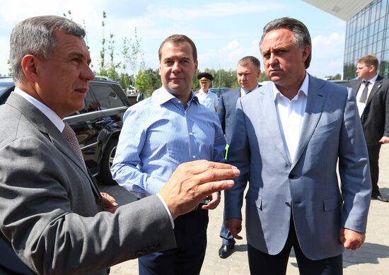 Dmitry Medvedev attends 2013 Universiade in Kazan