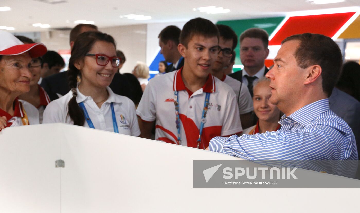 Dmitry Medvedev attends 2013 Universiade in Kazan