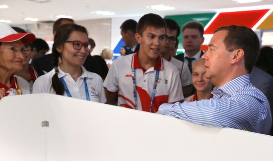 Dmitry Medvedev attends 2013 Universiade in Kazan