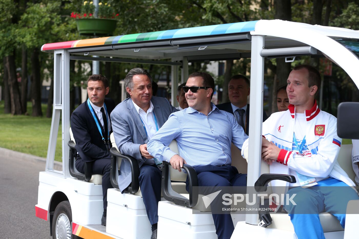 Dmitry Medvedev attends 2013 Universiade in Kazan