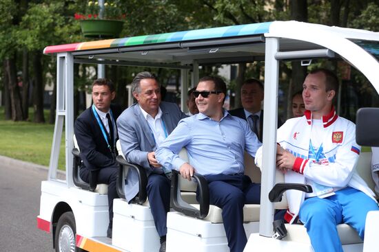 Dmitry Medvedev attends 2013 Universiade in Kazan