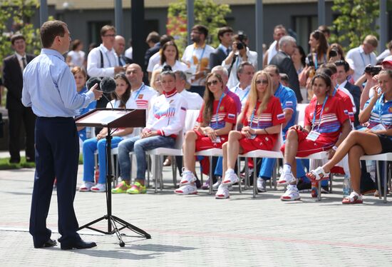 Dmitry Medvedev attends 2013 Universiade in Kazan