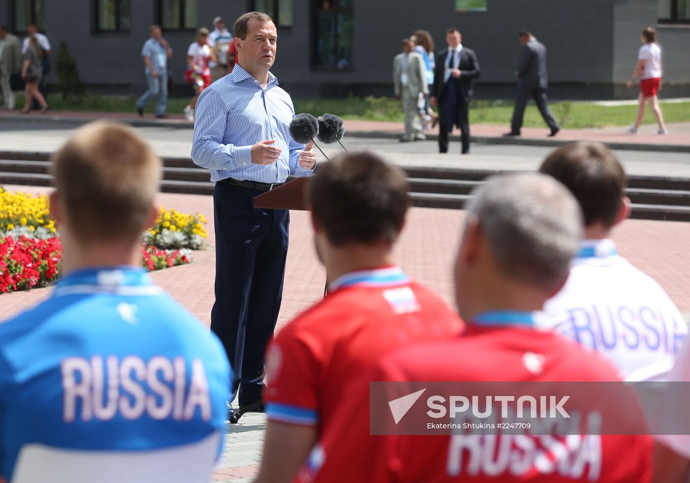 Dmitry Medvedev attends 2013 Universiade in Kazan