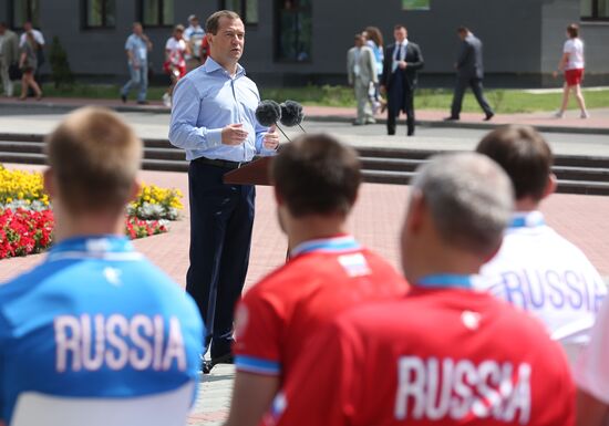 Dmitry Medvedev attends 2013 Universiade in Kazan