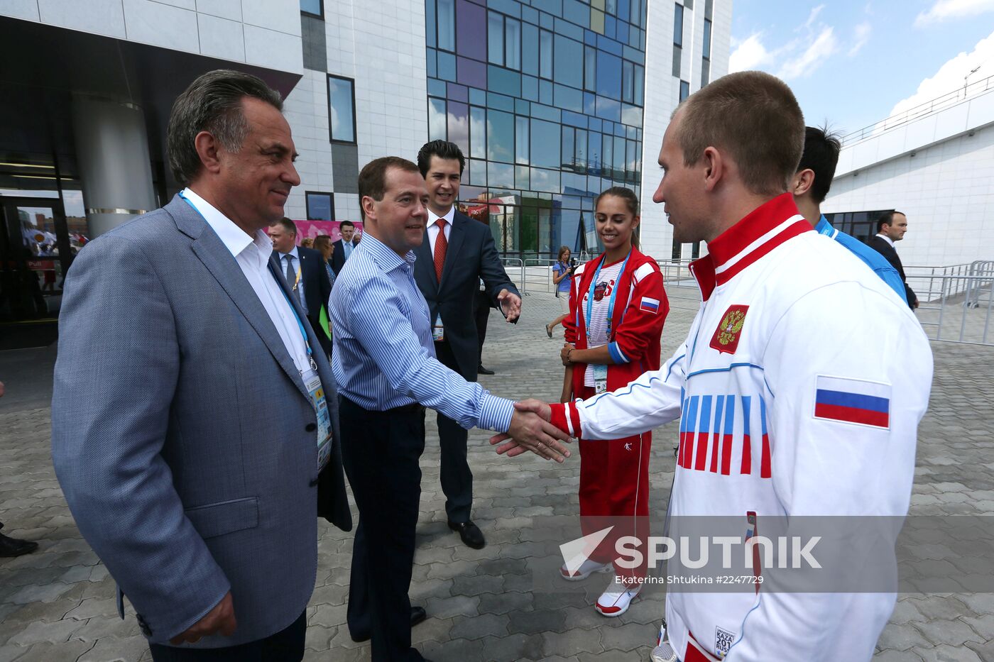 Dmitry Medvedev attends 2013 Universiade in Kazan