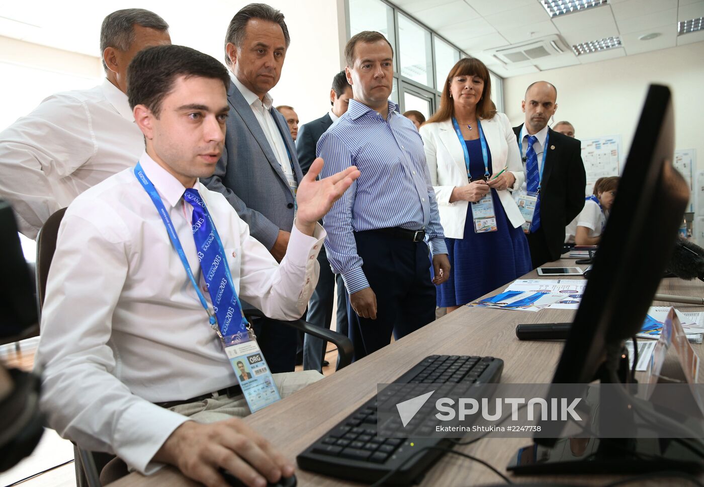 Dmitry Medvedev attends 2013 Universiade in Kazan