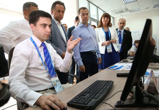 Dmitry Medvedev attends 2013 Universiade in Kazan