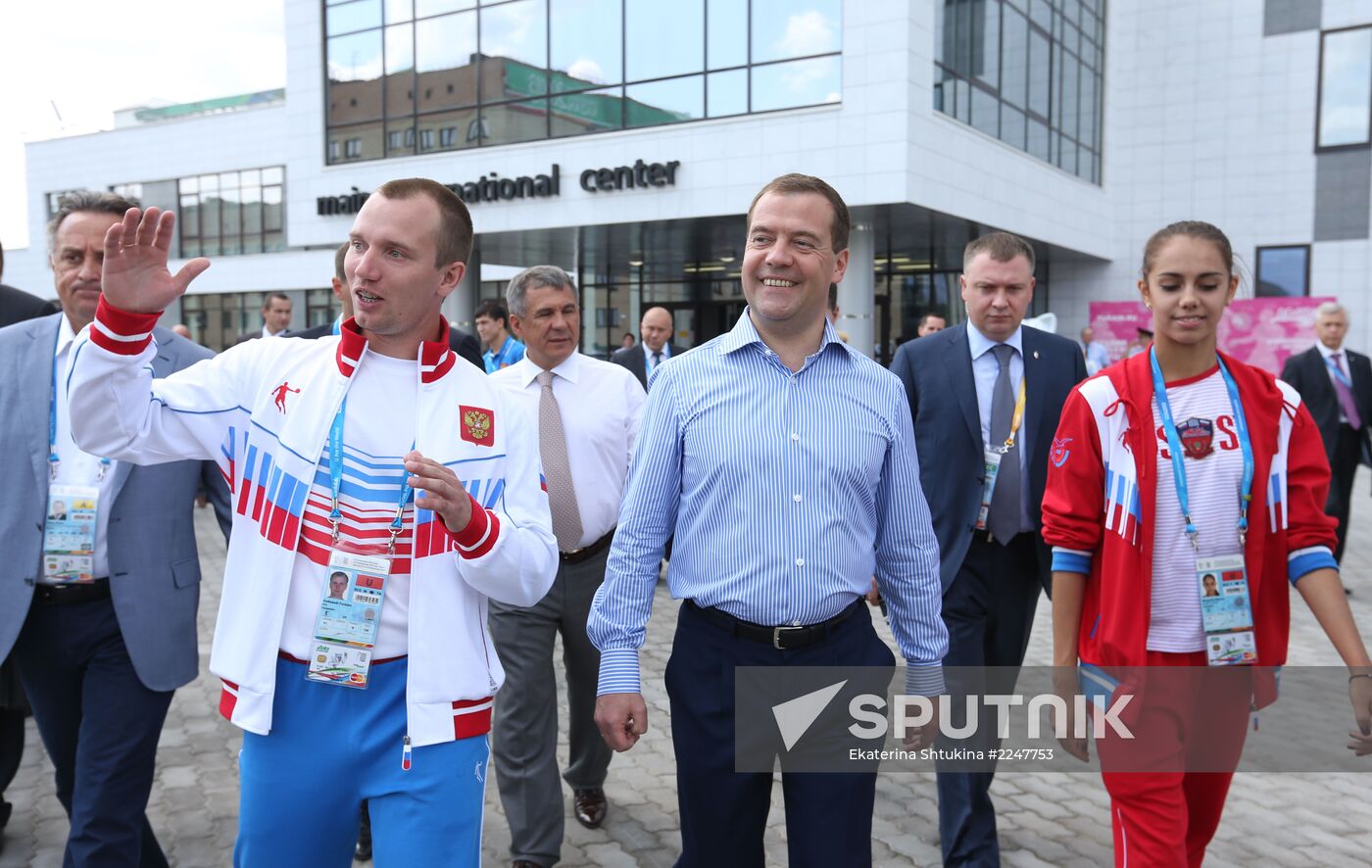 Dmitry Medvedev attends 2013 Universiade in Kazan