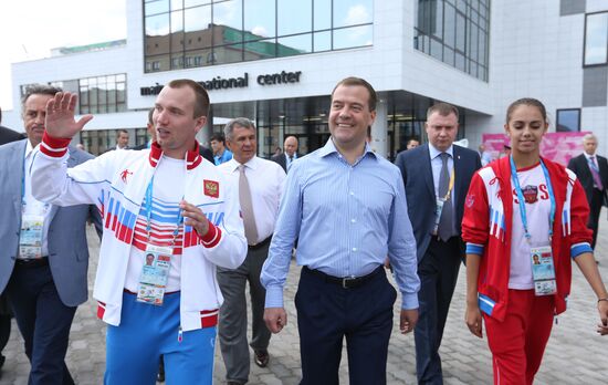 Dmitry Medvedev attends 2013 Universiade in Kazan
