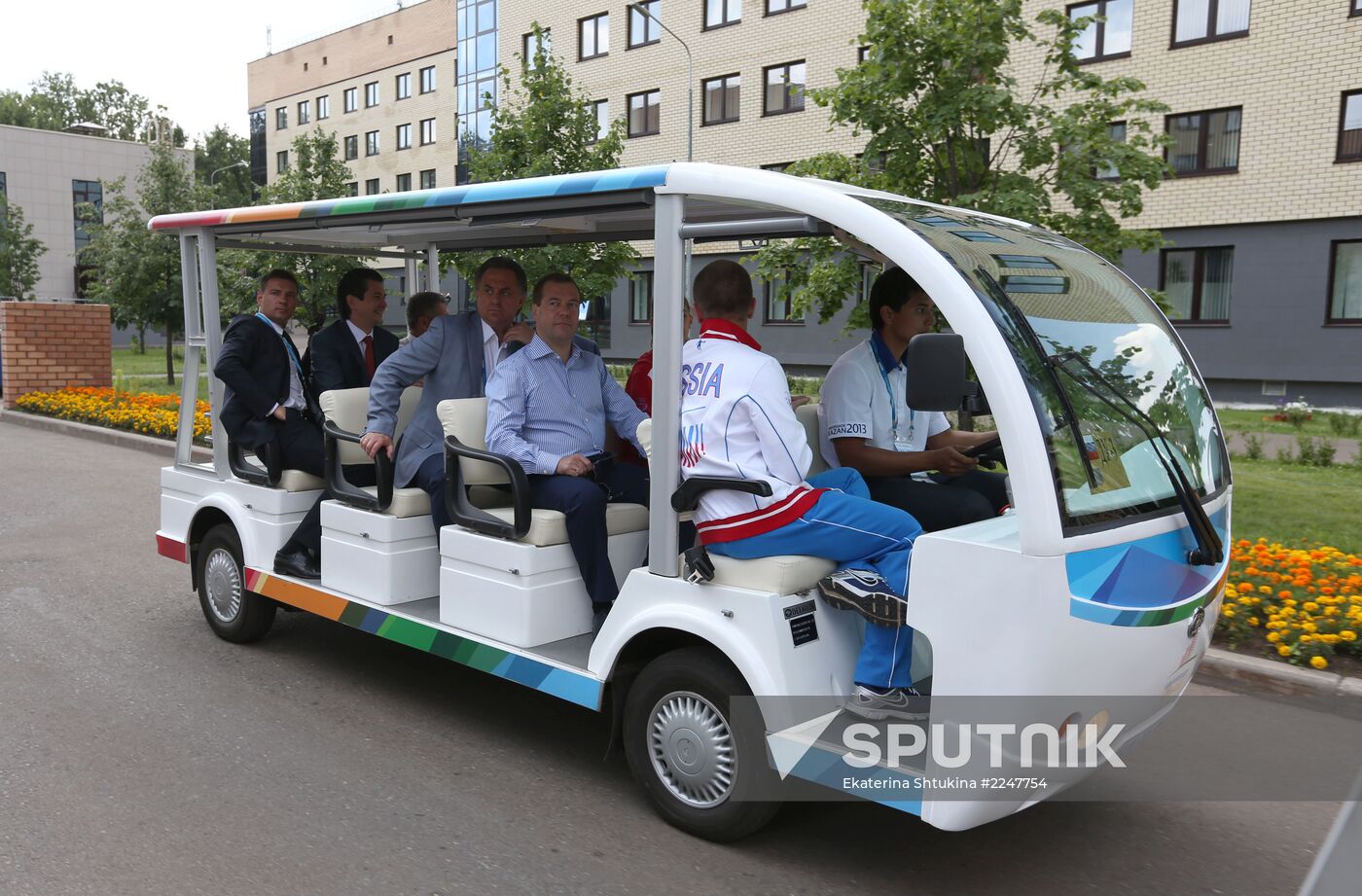 Dmitry Medvedev attends 2013 Universiade in Kazan