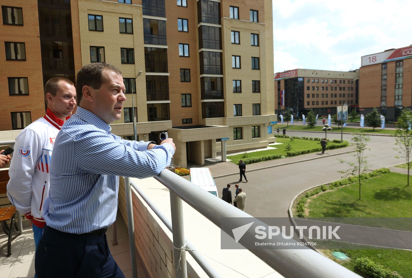 Dmitry Medvedev attends 2013 Universiade in Kazan