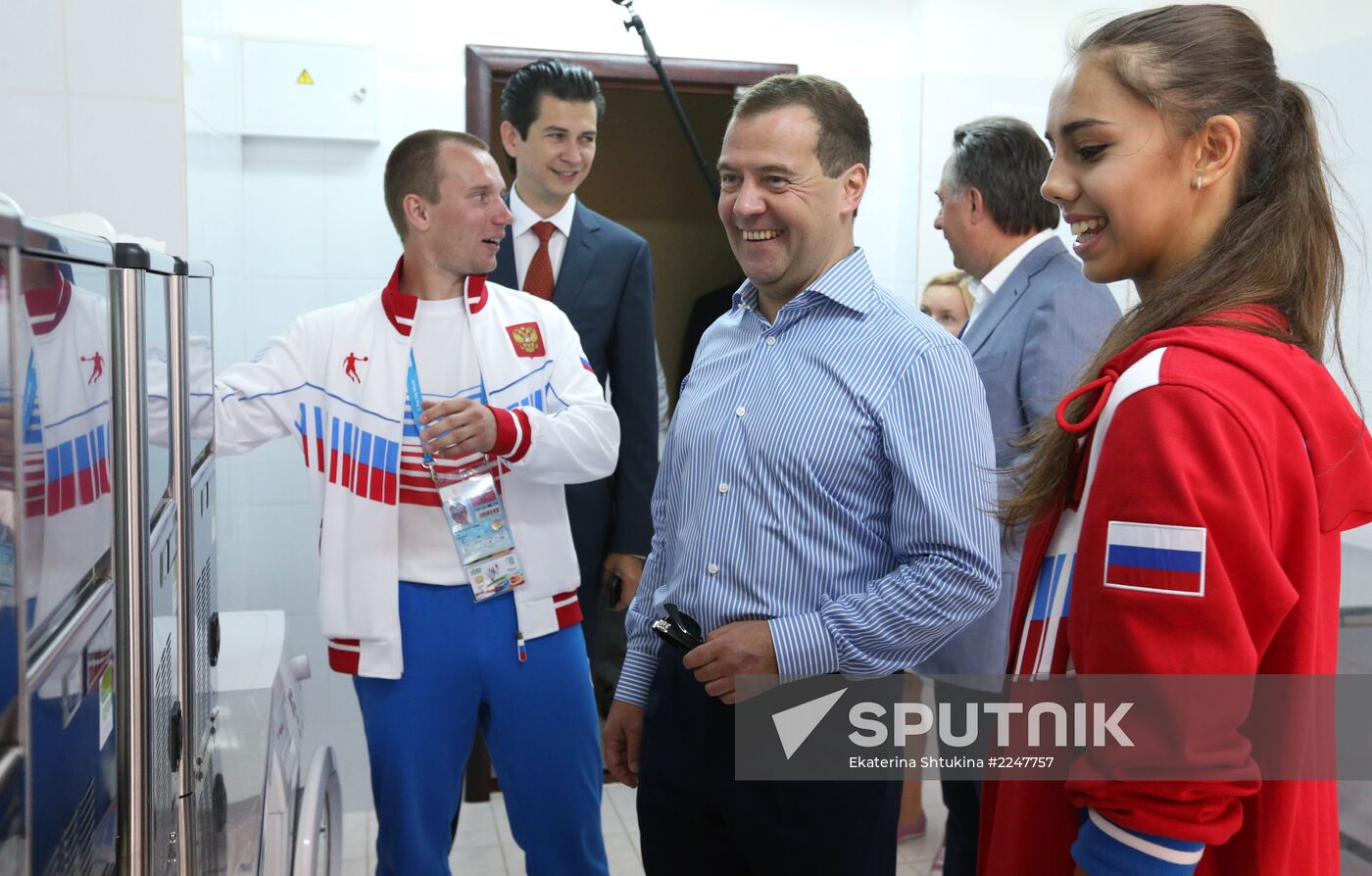 Dmitry Medvedev attends 2013 Universiade in Kazan