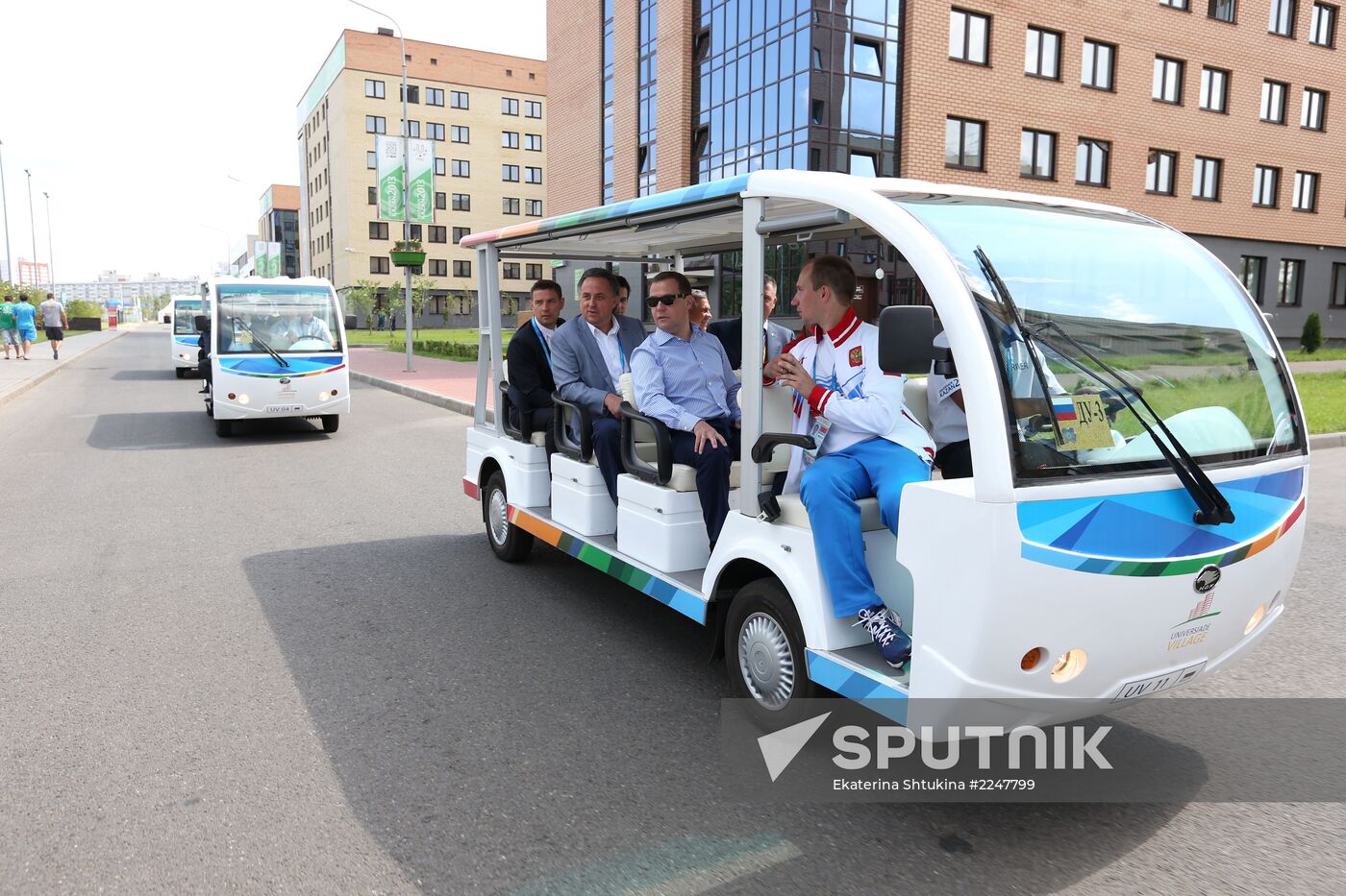 Dmitry Medvedev attends 2013 Universiade in Kazan