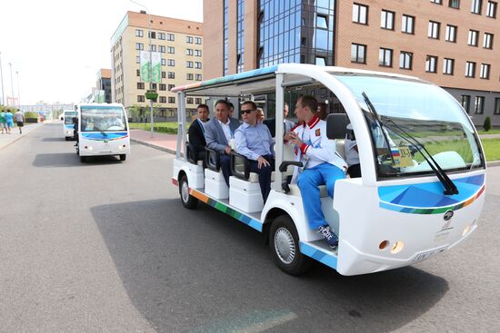 Dmitry Medvedev attends 2013 Universiade in Kazan