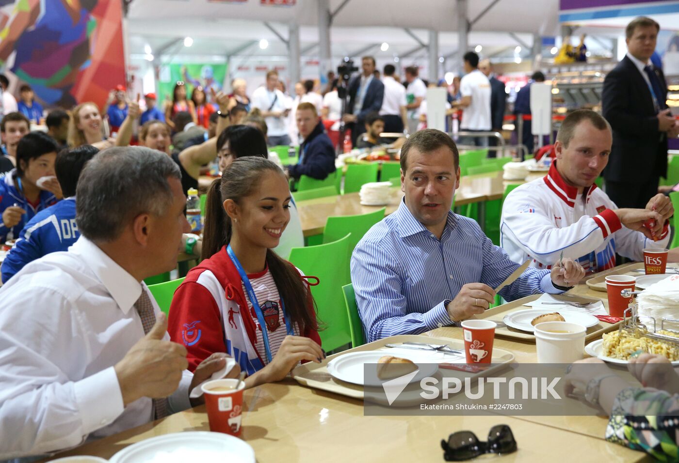 Dmitry Medvedev attends 2013 Universiade in Kazan