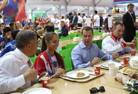 Dmitry Medvedev attends 2013 Universiade in Kazan