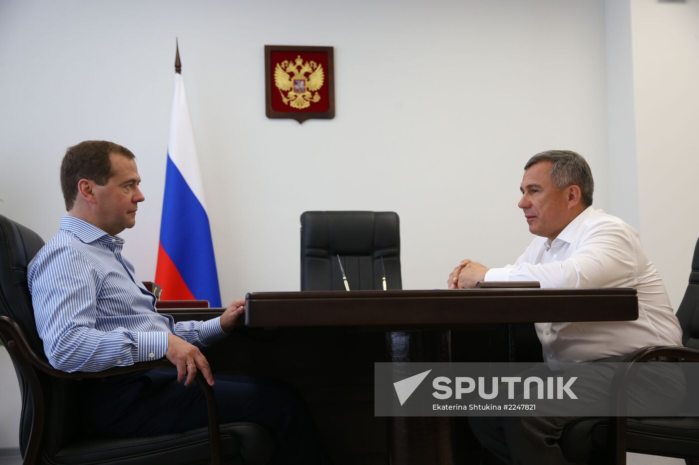 Dmitry Medvedev attends 2013 Universiade in Kazan