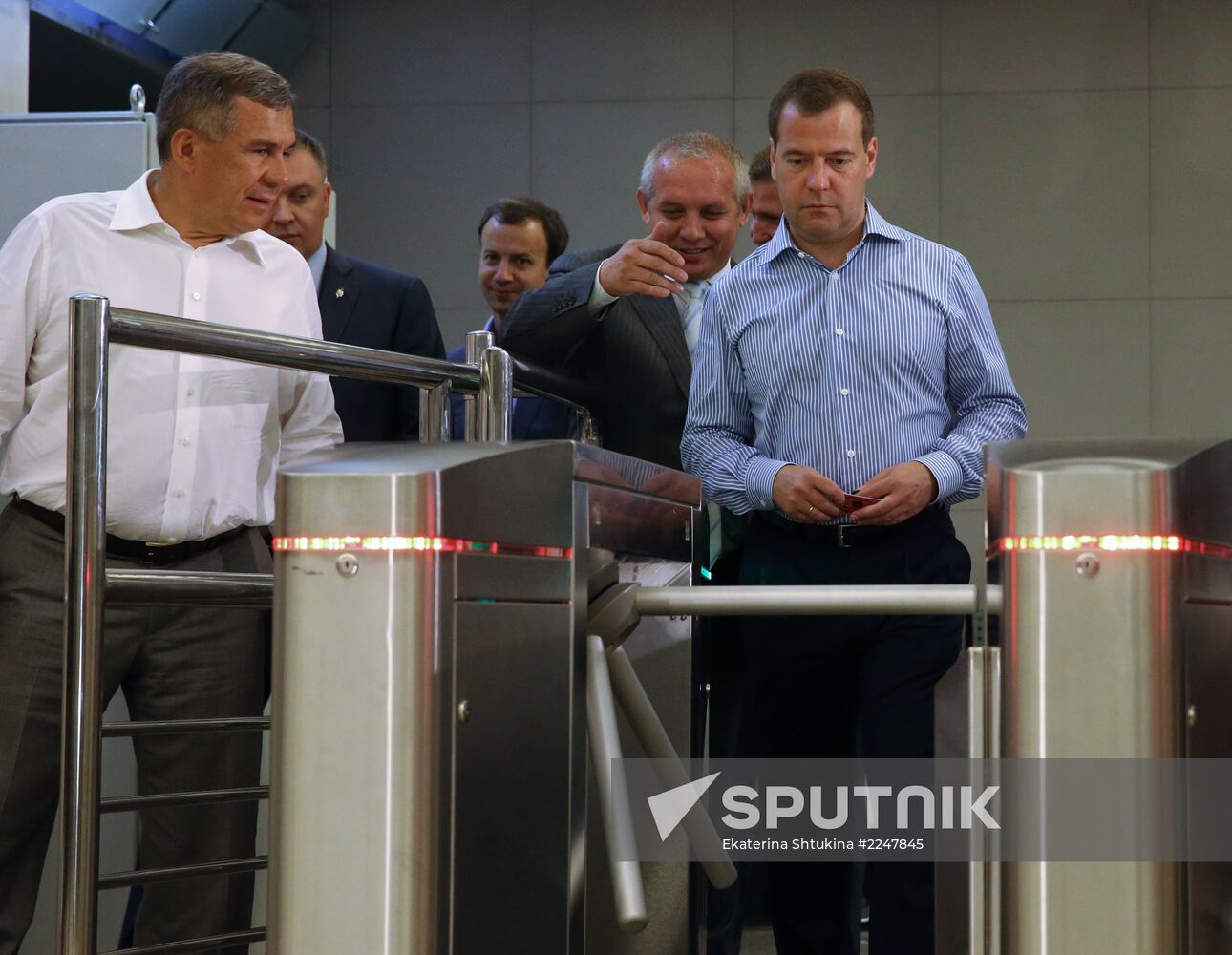 Dmitry Medvedev attends 2013 Universiade in Kazan
