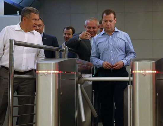Dmitry Medvedev attends 2013 Universiade in Kazan