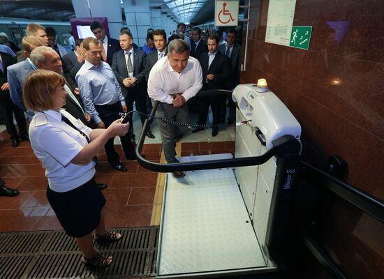 Dmitry Medvedev attends 2013 Universiade in Kazan