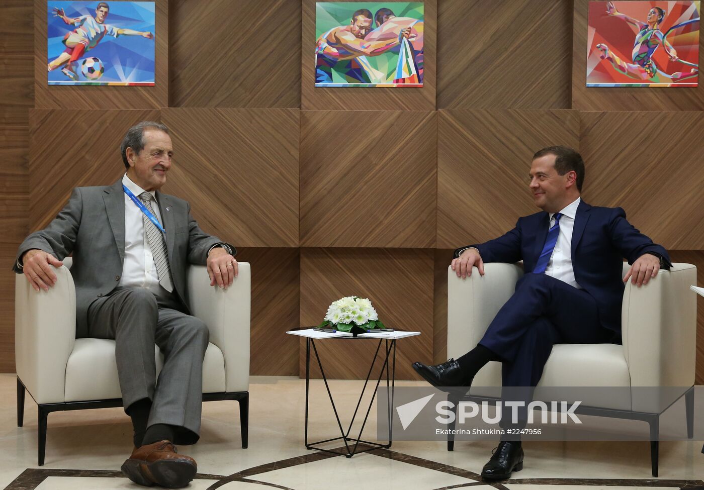 Dmitry Medvedev attends 2013 Universiade in Kazan