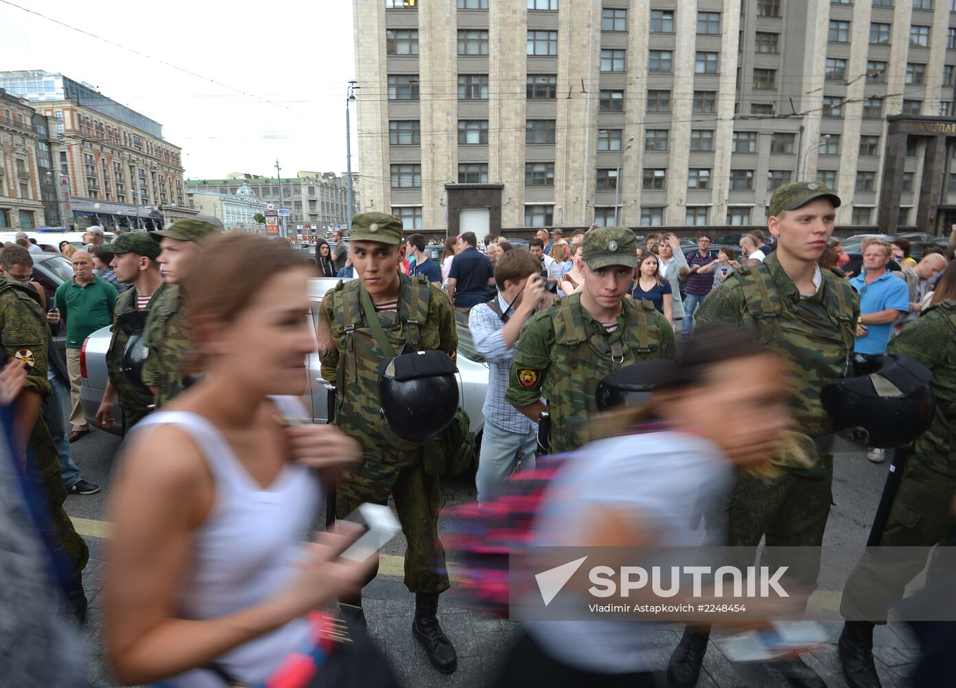 Rally by Aleksei Navalny's supporters in Manezh Square