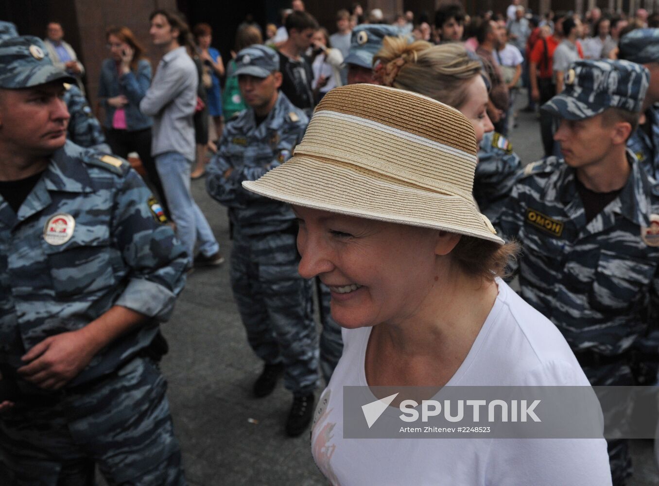 Rally by Aleksei Navalny's supporters in Manezh Square