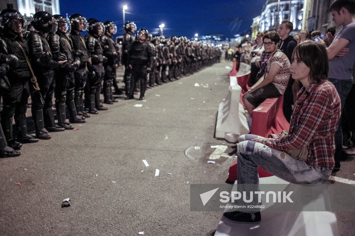 Rally by Aleksei Navalny's supporters in Manezh Square