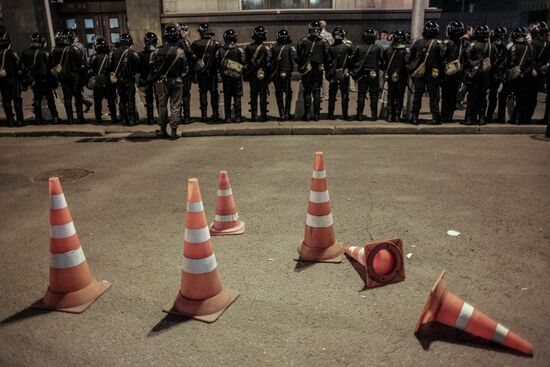 Rally by Aleksei Navalny's supporters in Manezh Square