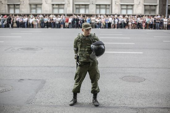 Rally by Aleksei Navalny's supporters in Manezh Square