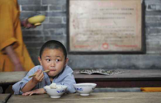 Shaolin Buddhist Monastery in China