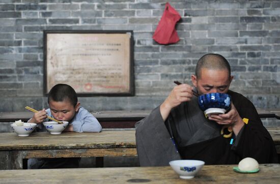 Shaolin Buddhist Monastery in China