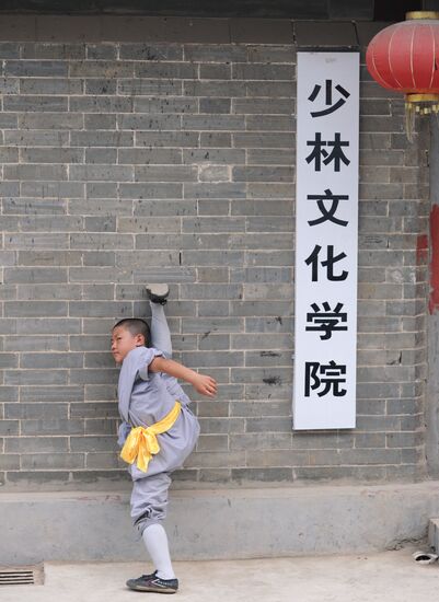 Shaolin Buddhist Monastery in China