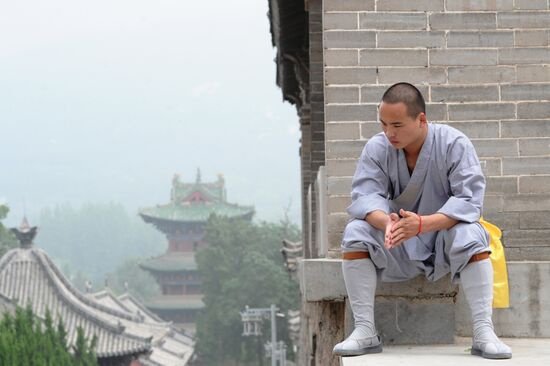 Shaolin Buddhist Monastery in China