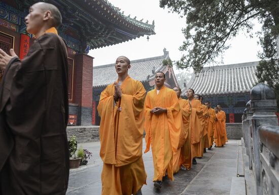 Shaolin Buddhist Monastery in China